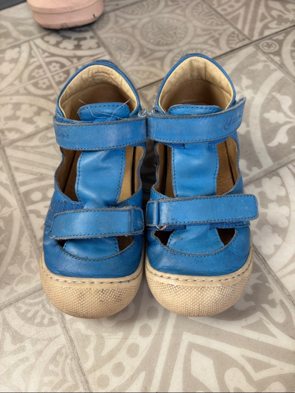 Naturino European Kids' Leather Velcro Sandal Sneakers size 11.5/12 (29)